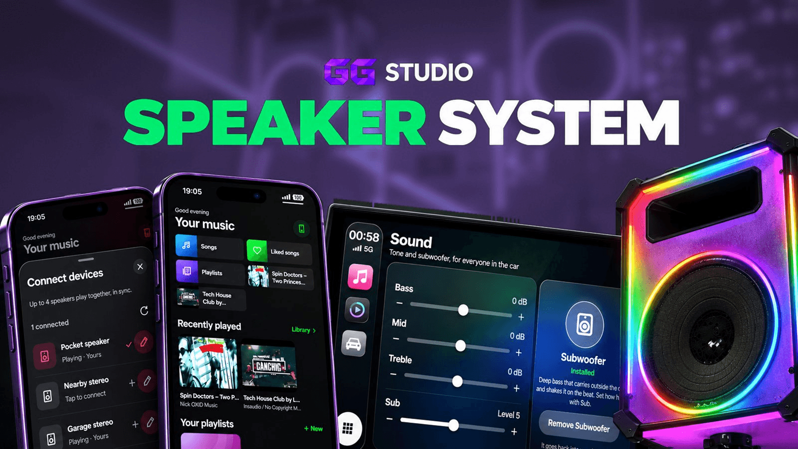 Speaker & Car Radio System