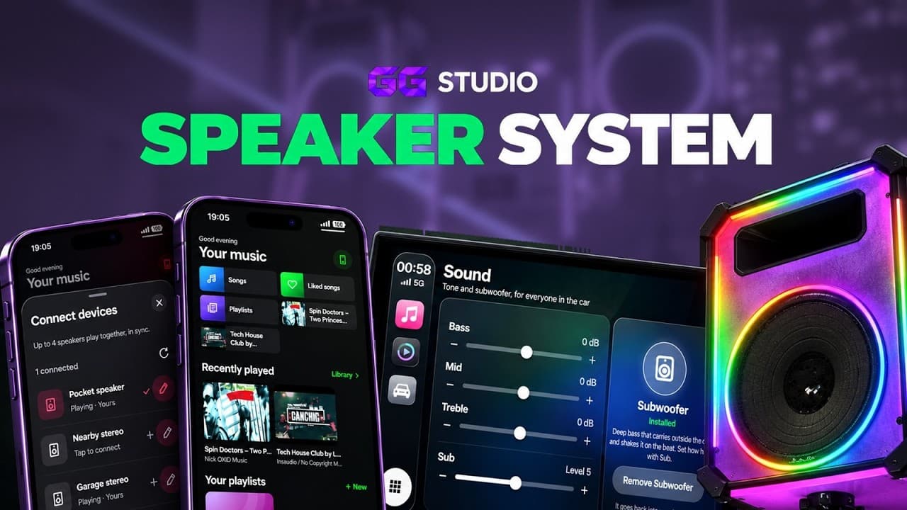 Panel Led Script Repiar Speaker & Car Radio System | GG Studio | QBCore, QBox & ESX FiveM Scripts